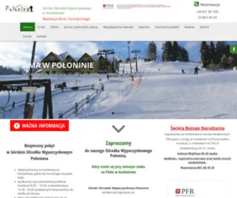 Polonina.com.pl(Górski Ośrodek Wypoczynkowy Połonina) Screenshot