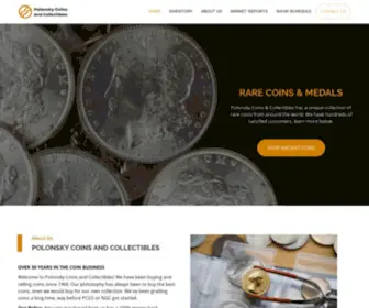 Polonskycoins.com(Polonsky Coins and Collectibles) Screenshot