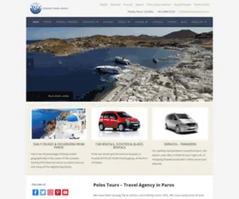 Polostoursparos.com(Daily excursions & cruises from Paros) Screenshot