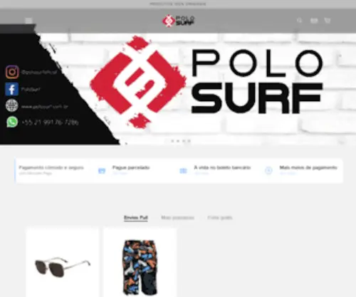 Polosurf.com.br(Revendedora Autorizada Cyclone e Kenner) Screenshot