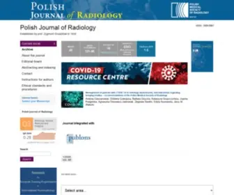 Polradiol.com(Polish Journal of Radiology) Screenshot