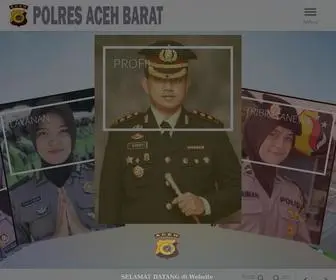 Polresacehbarat.com(Kepolisian Republik Indonesia Daerah Resor Aceh Barat) Screenshot