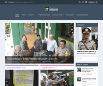 Polresmetrotangerangkota.com(Polres Metro Tangerang Kota) Screenshot