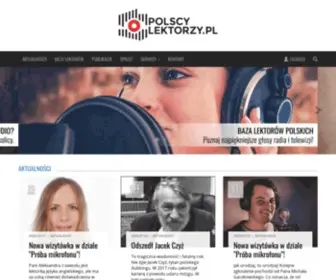 Polscylektorzy.pl(Największy portal branży voice) Screenshot