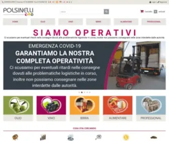 Polsinelli.it(Vendita Prodotti per Vino) Screenshot