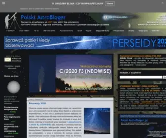 Polskiastrobloger.pl(Polski AstroBloger) Screenshot