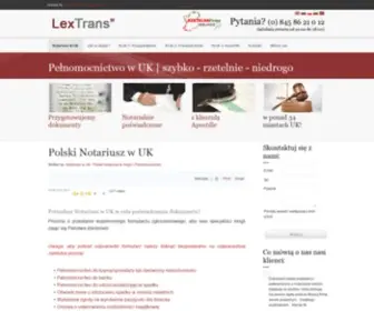 Polskinotariusz.co.uk(Notariusz w UK) Screenshot