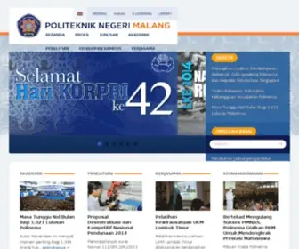 Poltek-Malang.ac.id(Politeknik Negeri Malang) Screenshot