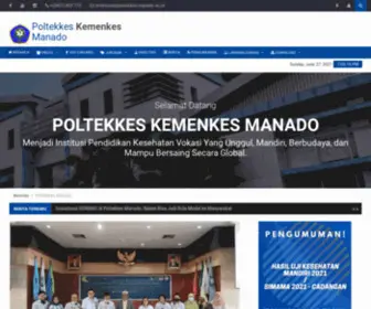 Poltekkes-Manado.ac.id(Poltekkes Kemenkes Manado) Screenshot