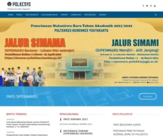 Poltekkesjogja.ac.id(Politeknik Kesehatan Kementrian Kesehatan Yogyakarta) Screenshot