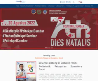 Poltekpelsumbar.ac.id(Politeknik Pelayaran Sumatera Barat (Poltekpel Sumbar)) Screenshot