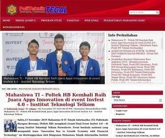 Poltektegal.ac.id(Politeknik Harapan Bersama) Screenshot