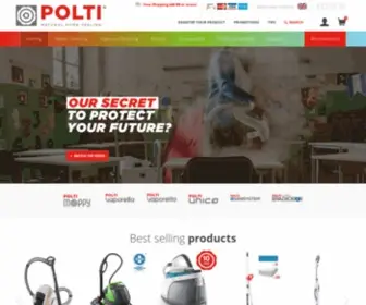 Polti.co.uk(Since 1987 Polti) Screenshot