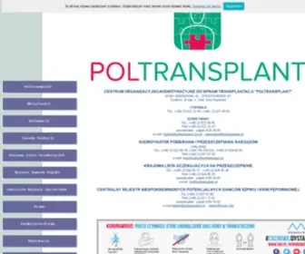 Poltransplant.org.pl(Centrum Organizacyjno) Screenshot