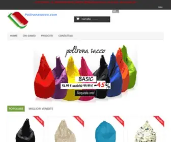 Poltronasacco.com(Vendita Online divani Made in Italy) Screenshot