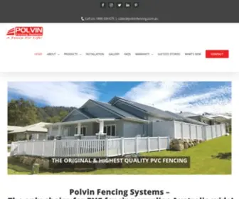 Polvinfencing.com.au(Polvin Fencing Systems) Screenshot