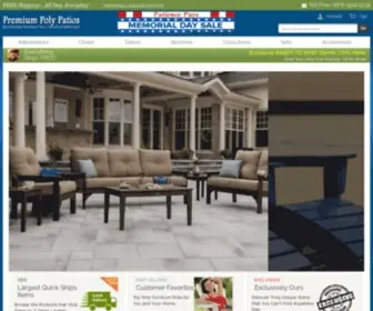 Poly-Lumber-Furniture.com(Premium Poly Patios) Screenshot