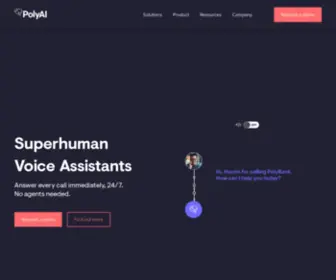 Poly.ai(Customer-Led Voice Assistants) Screenshot