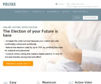 Polyas.com(Secure online voting with POLYAS) Screenshot
