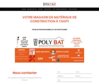 Polybat.net(Magasin de Matériaux de Construction) Screenshot