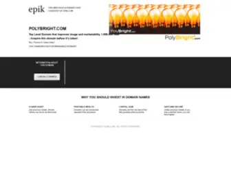 Polybright.com(Contact with domain owner) Screenshot