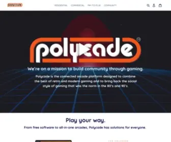 Polycade.com(Polycade is a wall mounted arcade that plays modern and classic games) Screenshot