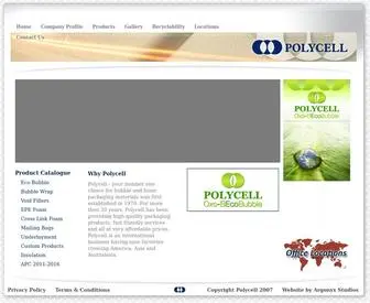 Polycell.com.au(Protective Packaging) Screenshot