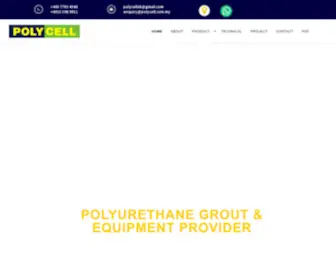 Polycell.com.my(PU Injection Grouting Material Supplier) Screenshot