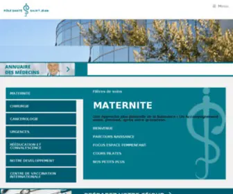 Polyclinique-Saintjean.net(Pôle santé Saint Jean) Screenshot