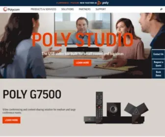 Polycom.com.au(Video Conferencing & Collaboration Software) Screenshot