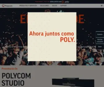Polycom.es(Polycom es el líder global en soluciones de comunicaciones unificadas (CU)) Screenshot