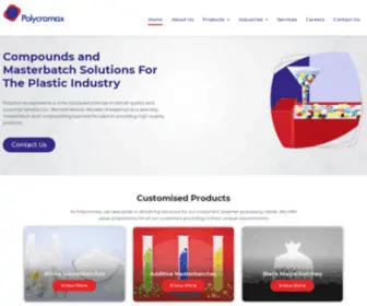 Polycromax.com(Compounds & Masterbatch Solutions For Plastic Industry) Screenshot