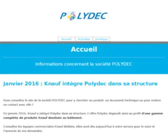 Polydec.com(Plaques polystyrène expansé) Screenshot