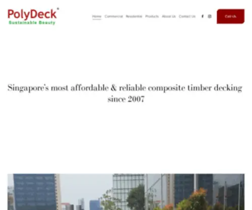 Polydeck.biz(PolyDeck Composites Pte Ltd Composite Timber Decking WPC Singapore) Screenshot