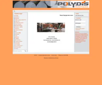 Polydis.fr(Fournisseur Plaque PVC & Matières Plastiques) Screenshot