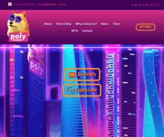 Polydoge.com(PolyDoge Cryptocurrency) Screenshot