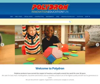Polydron.co.uk(Build Geometric 3D Construction Shapes in Primary Schools) Screenshot