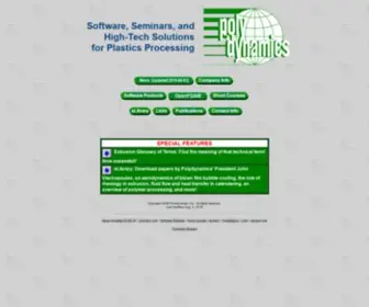 Polydynamics.com(Polydynamics, Inc) Screenshot