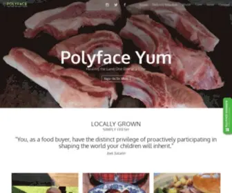 Polyfaceyum.com(We Believe In Local Food) Screenshot