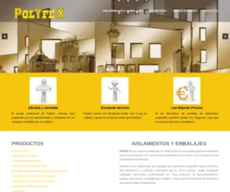 Polyfex-EPS.com(Aislamientos y Embalajes distribuidos por Polyfex EPS) Screenshot
