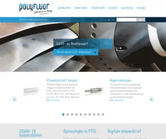 Polyfluor.nl(Polyfluor Plastics uw fluorkunststof specialist) Screenshot