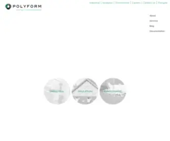 Polyform.com(Polystyrène) Screenshot