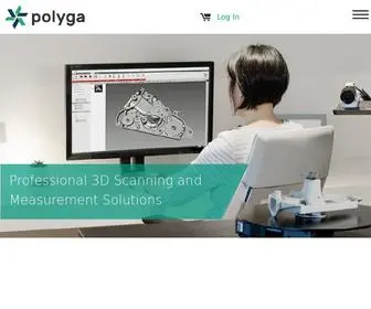 Polyga.com(Professional 3D Scanning Hardware &amp; Software) Screenshot