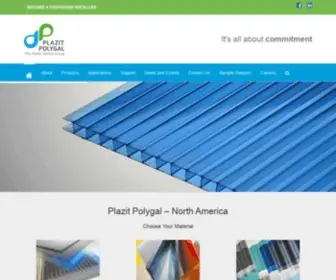 Polygal-Northamerica.com(PLAZIT POLYGAL®) Screenshot