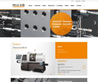 Polygim.com.tw(Po Ly Gim Machinery) Screenshot