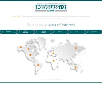Polyglass.com(Country selector) Screenshot