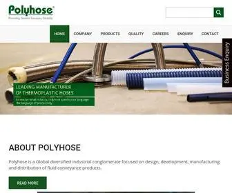 Polyhose.com(The World's Largest Manufacturer of Industrial & Hydraulic Hose Pipes) Screenshot