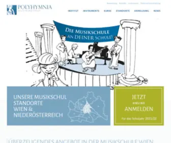 Polyhymnia.at(Musikschule Wien) Screenshot
