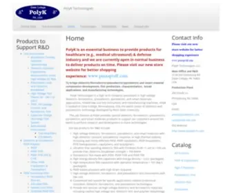 Polyk-Lab.com(PolyK Technologies) Screenshot