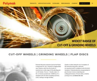 Polymakabrasives.com(Cut off wheels) Screenshot